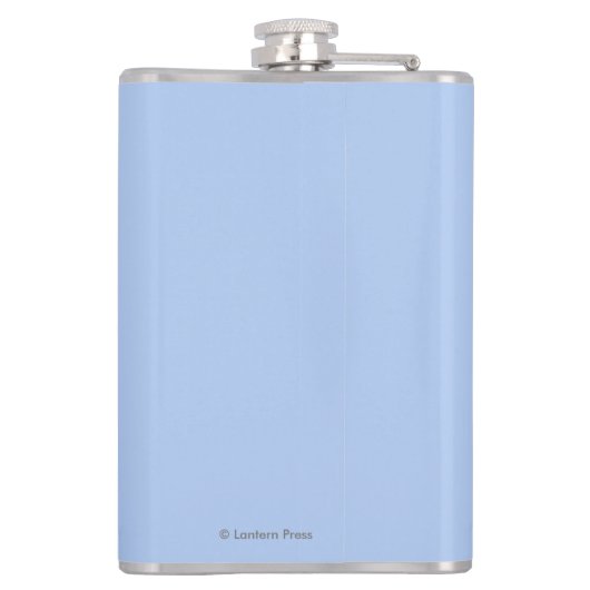 MaineHowling Wolf Heupfles (Achterkant)