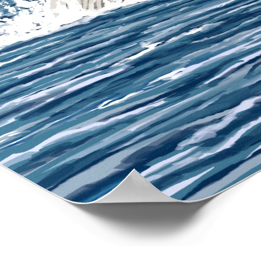 MaineHumpback Whale Scene Poster (Hoek)