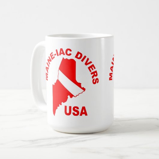 Maineiac Divers Classic Logo 15oz Mok (Voorkant links)