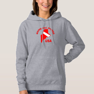 Maineiac Divers Classic Logo Vrouwen sweatshirt. Hoodie