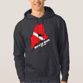 Maineiac Divers Silhouette Logo Dark Sweatshirt (Voorkant)