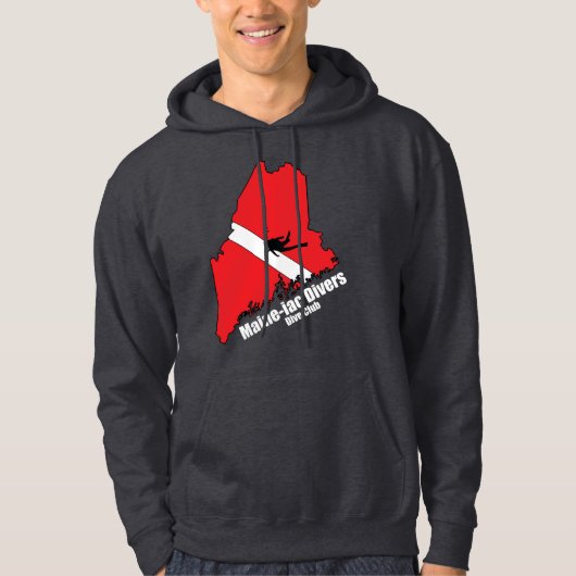 Maineiac Divers Silhouette Logo Dark Sweatshirt (Voorkant)