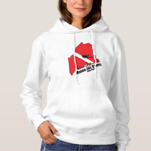Maineiac Divers Silhouette Logo Vrouwen Sweatshirt