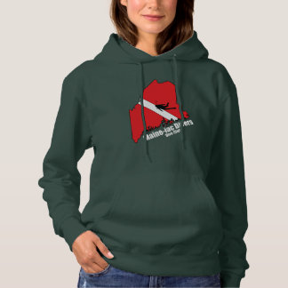 Maineiac Divers Silhouette logo womens Sweatshirt