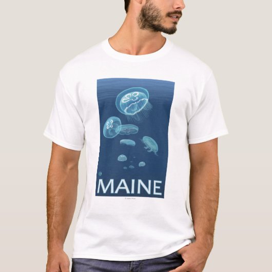 MaineJellyfish Scene T-shirt (Voorkant)
