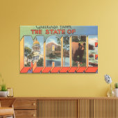 MaineLarge Letter-scènes Canvas Afdruk (Insitu (Woonkamer))