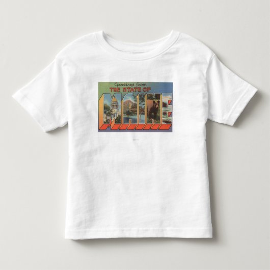 MaineLarge Letter-scènes Kinder Shirts (Voorkant)