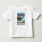 MaineMoose Drink in Lake Kinder Shirts (Voorkant)