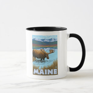 MaineMoose Drink in Lake Mok