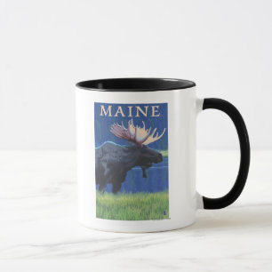 MaineMoose in de maan Mok