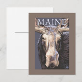 MaineMoose Up Close Briefkaart (Voorkant / Achterkant)