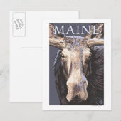 MaineMoose Up Close Briefkaart (Voorkant / Achterkant)