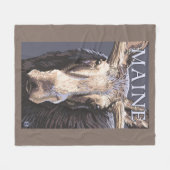 MaineMoose Up Close Fleece Deken (Voorkant (Horizontaal))