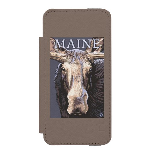 MaineMoose Up Close Incipio iPhone Portemonnee Hoesje (Voorkant Agenda)