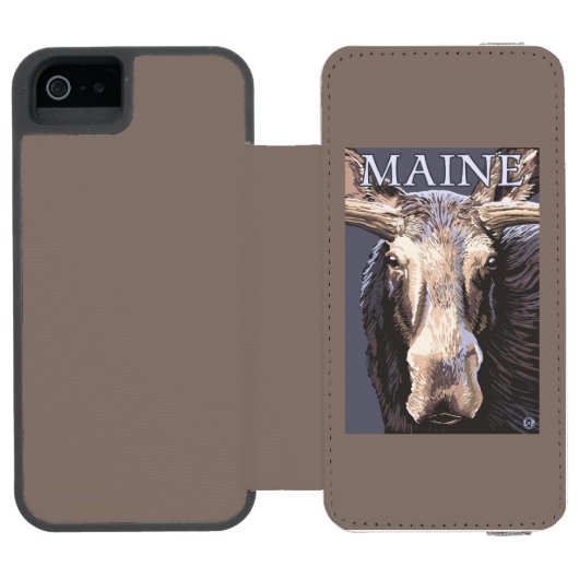 MaineMoose Up Close Incipio iPhone Portemonnee Hoesje (Agenda Open)