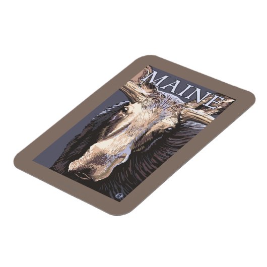 MaineMoose Up Close Magneet (Linkerzijde)