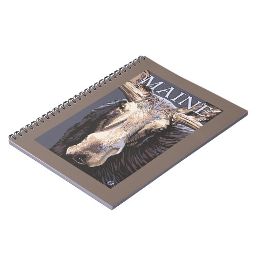 MaineMoose Up Close Notitieboek (Linkerzijde)