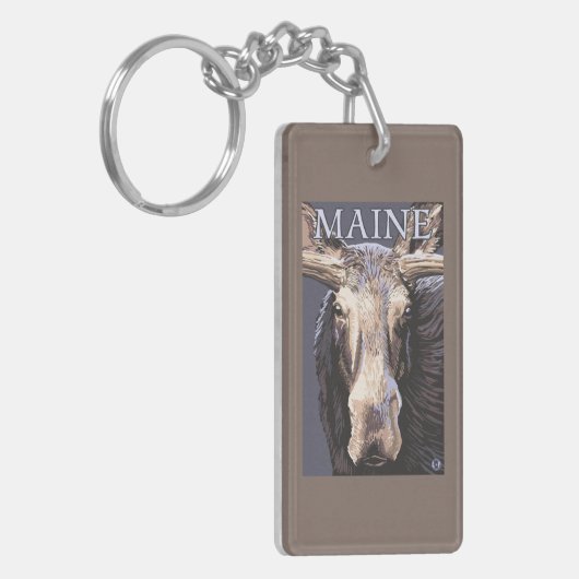MaineMoose Up Close Sleutelhanger (Voorkant Links)