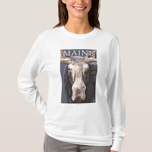 MaineMoose Up Close T-shirt (Voorkant)