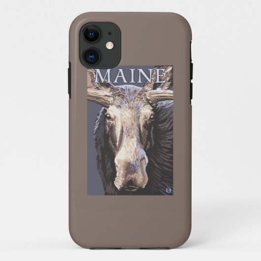 MaineMoose Van dichtbij Case-Mate iPhone Case (Achterkant)