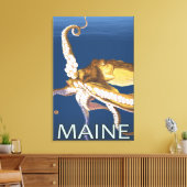 MaineOctopus Scene Canvas Afdruk (Insitu (Woonkamer))