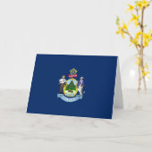 Mainer Flag, Flag of Maine Kaart (Gele Bloem)
