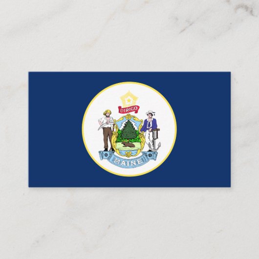 Mainer Seal, Zegel van Maine Visitekaartje (Voorkant)