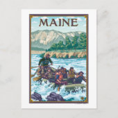 MaineRiver Rafting Scene Briefkaart (Voorkant)