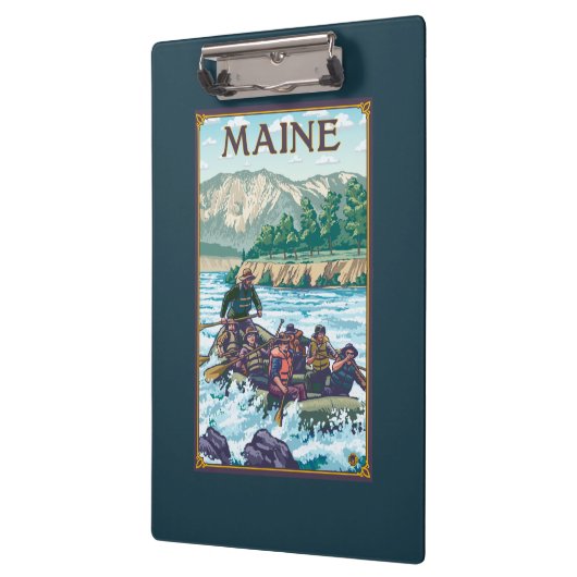 MaineRiver Rafting Scene Klembord (Links)
