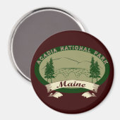 Maine's Acadia National Park Magneet (Voorkant / Achterkant)