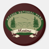 Maine's Acadia National Park Magneet (Voorkant)