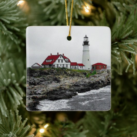 Maine's Eerste Wachter Keramisch Ornament (Boom)