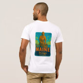 Maine's vibrant artistic T-shirt design! (Achterkant volledig)