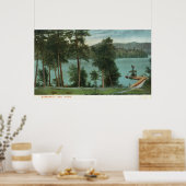 MaineScenisch Uitzicht van het Keninebago-meer Poster (Keuken)