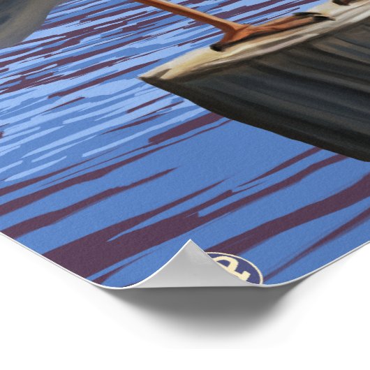 MaineSea Gulls Scene Poster (Hoek)