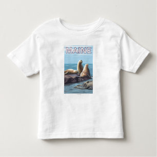 MaineSea Lions Scene Kinder Shirts