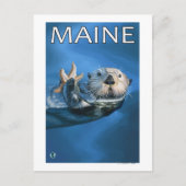 MaineSea Otter Scene Briefkaart (Voorkant)