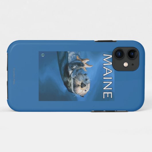 MaineSea Otter Scene Case-Mate iPhone Case (Achterkant (horizontaal))