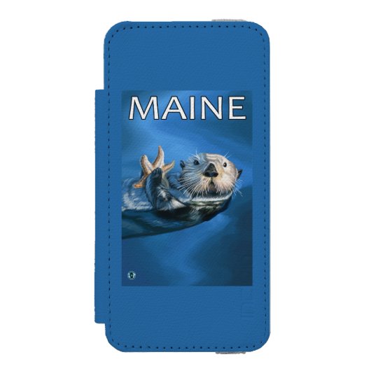 MaineSea Otter Scene Incipio iPhone Portemonnee Hoesje (Voorkant Agenda)