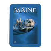 MaineSea Otter Scene Magneet (Verticaal)