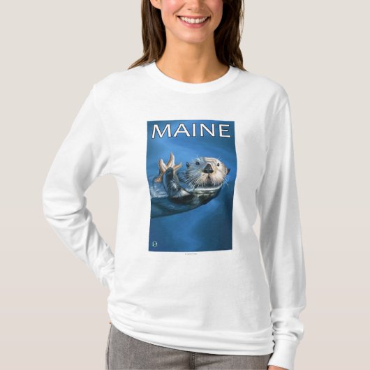 MaineSea Otter Scene T-shirt (Voorkant)