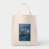 MaineSea Otter Scene Tote Bag (Voorkant)