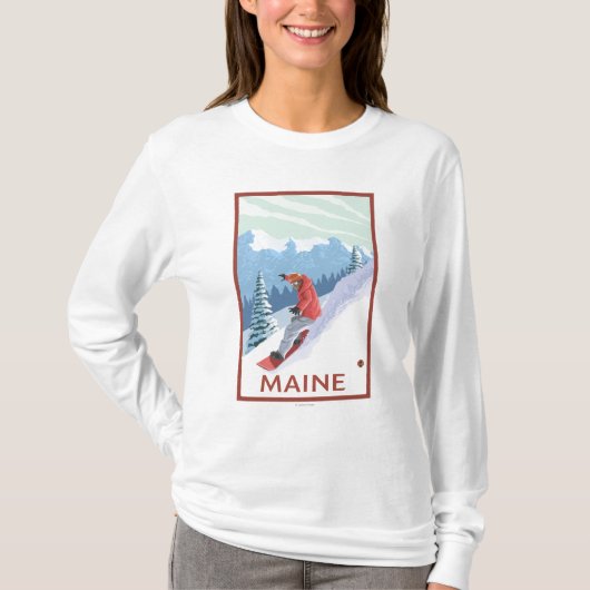 MaineSnowboarder Scene T-shirt (Voorkant)