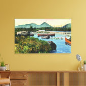 MaineSourdnahunk Valley Lily Pad Scene Canvas Afdruk (Insitu (Woonkamer))