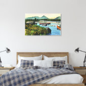 MaineSourdnahunk Valley Lily Pad Scene Canvas Afdruk (Insitu (Slaapkamer))