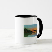 MaineSunset-Uitzicht op Bald Mountain Mok (Voorkant rechts)