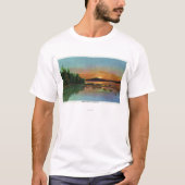 MaineSunset-Uitzicht op Bald Mountain T-shirt (Voorkant)