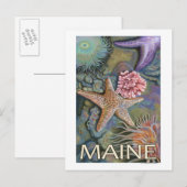 MaineTidepool Scene Briefkaart (Voorkant / Achterkant)