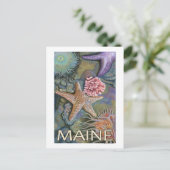 MaineTidepool Scene Briefkaart (Staand voorkant)