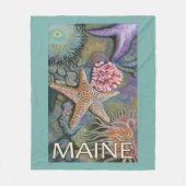 MaineTidepool Scene Fleece Deken (Voorkant)